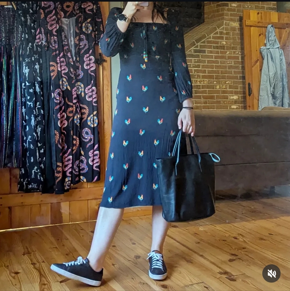 FARM RIO ROOSTER MIDI DRESS - Picture 8 of 8